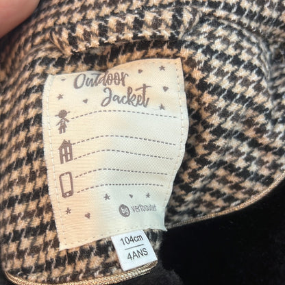 OTHERS. Girl's plaid coat. Size 4 years