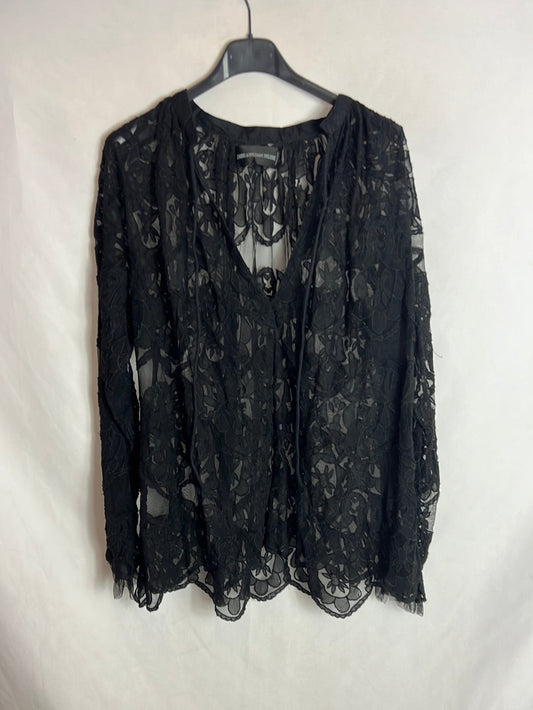 ZADIG&amp;VOLTAIRE. Black lace top. TM