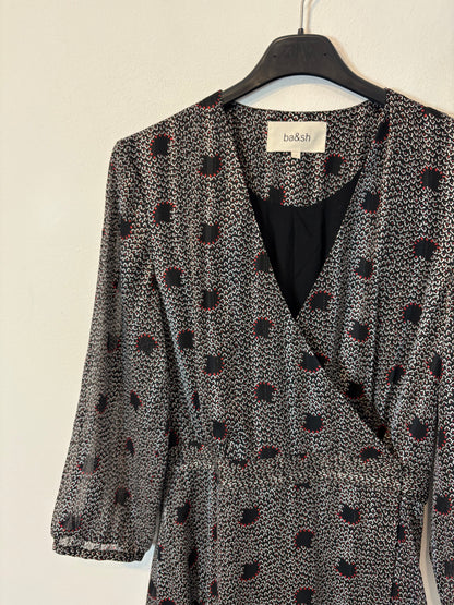 BA&SH. Vestido asimétrico cruzado