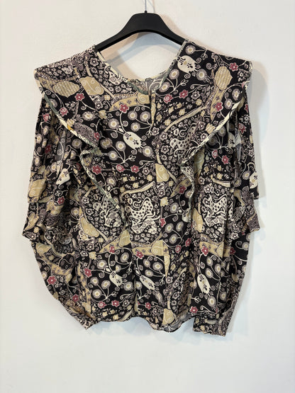 ISABEL MARANT ÉTOILE. Blusa estampada volante
