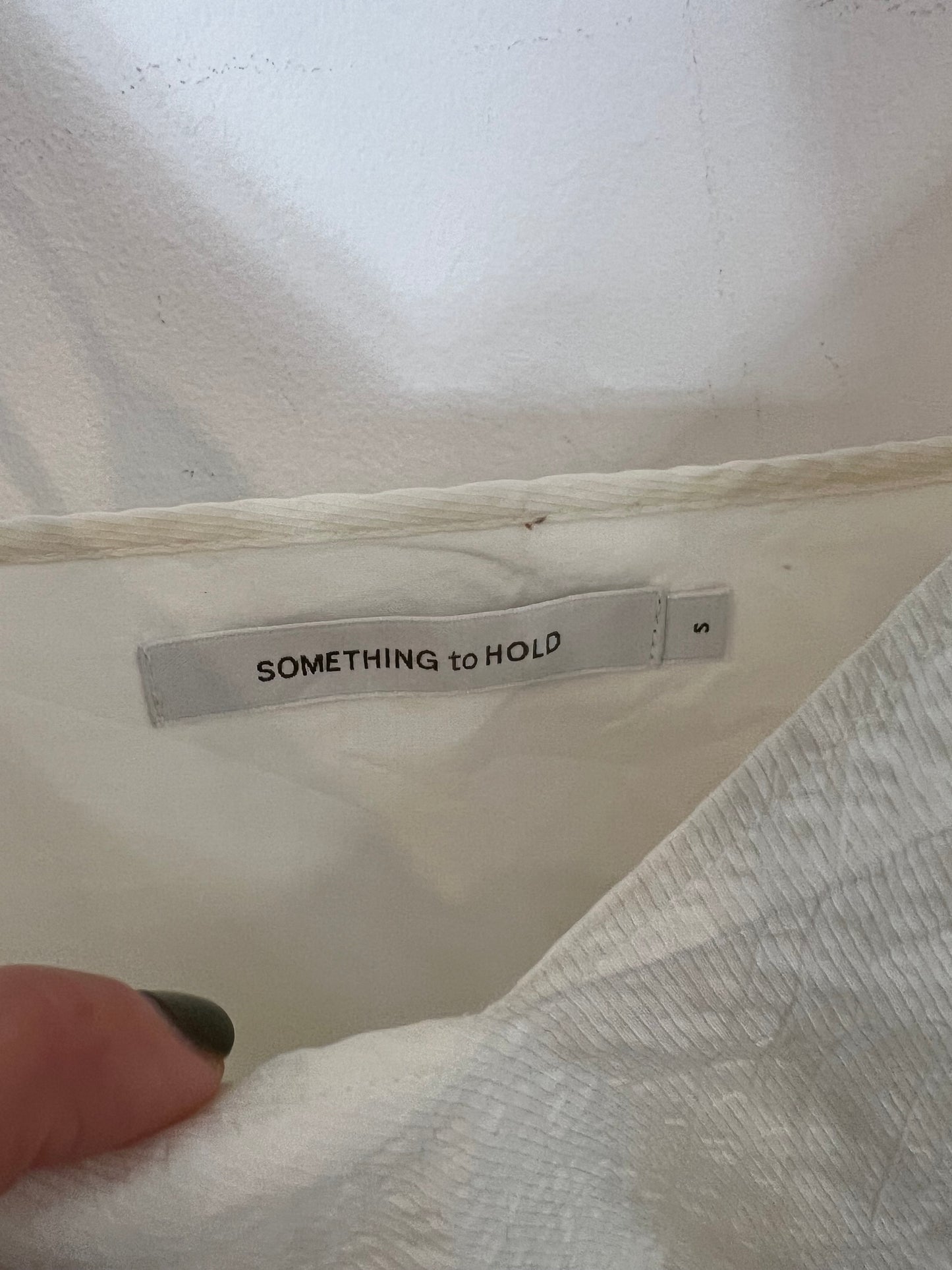 White textured Ts dress