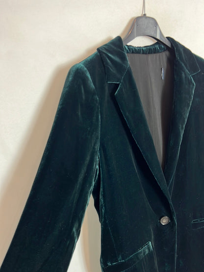 OTRAS. Blazer terciopelo azule petróleo . T S