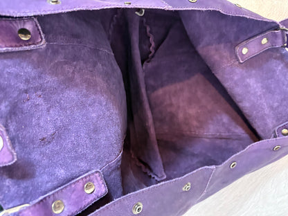 MALABABA. Bolso morado piel