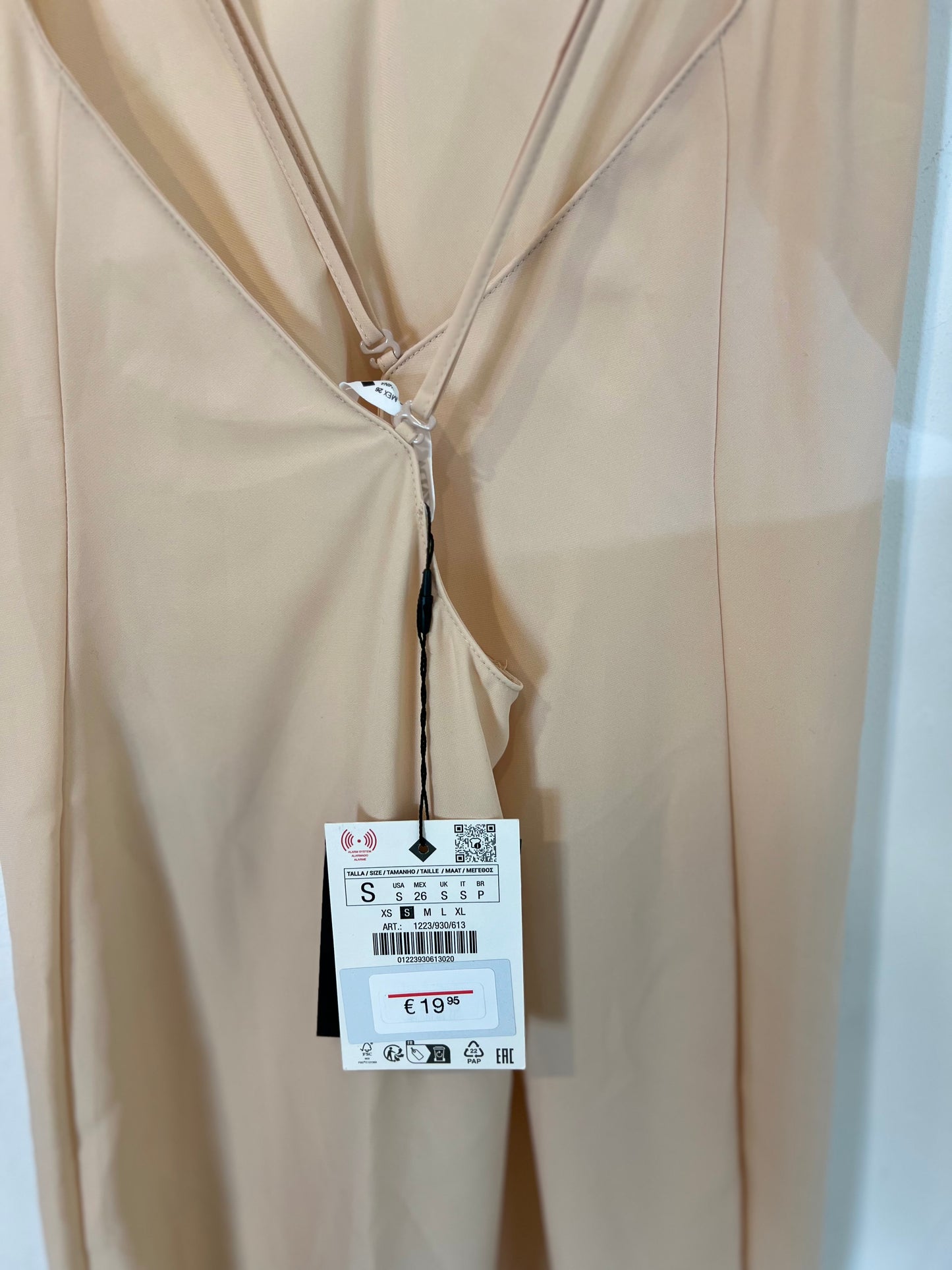 ZARA. Beige Ts slip dress