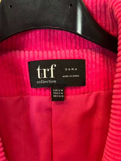 ZARA. Blazer de pana rosa T.m