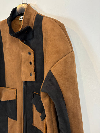 ZARA. Jacket with mottled gray wool. TS