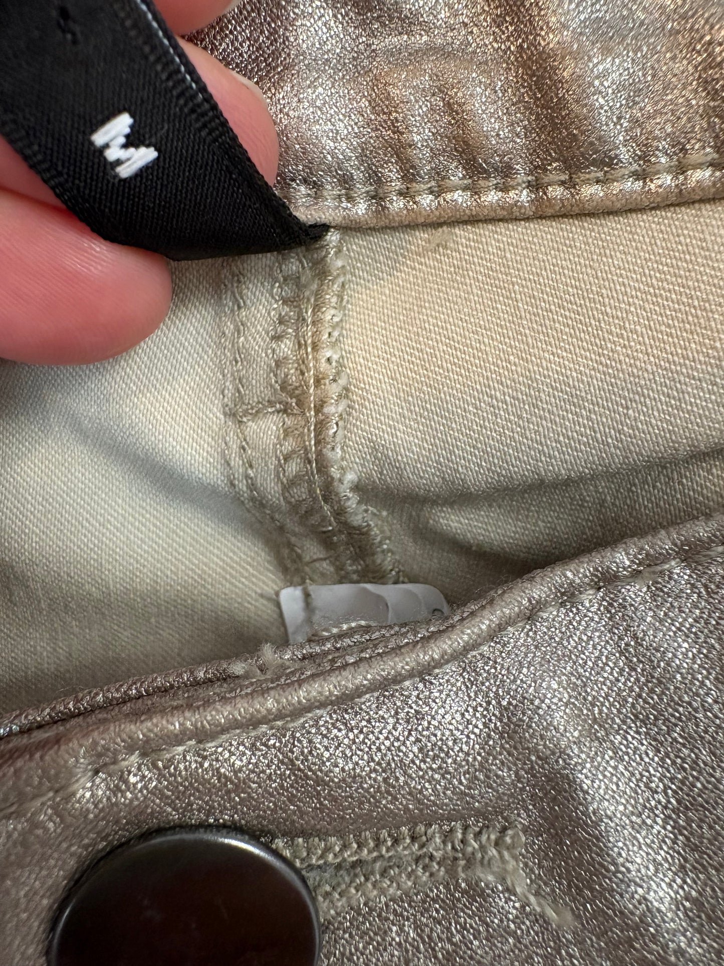 CALZEDONIA. Gold stretch trousers. TM