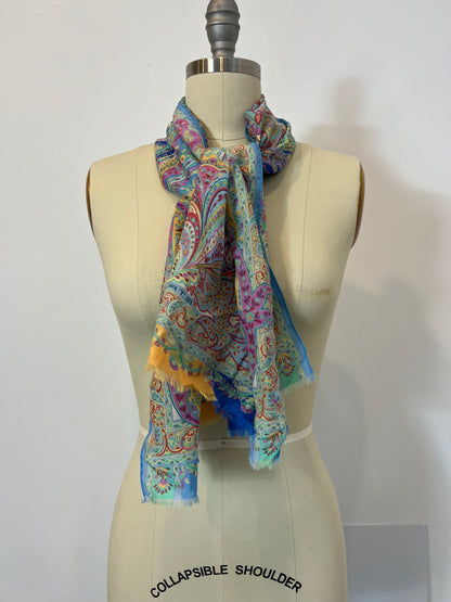 ETRO. Pañuelo estampado seda y algodón