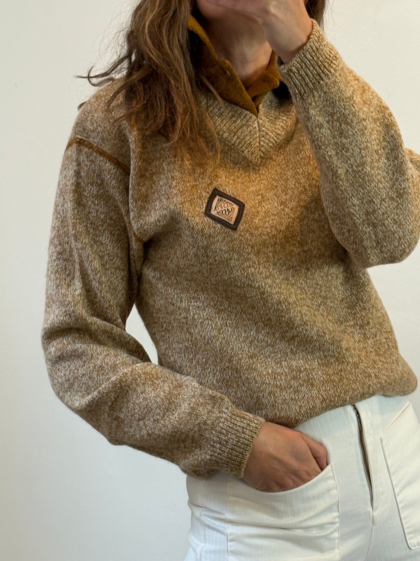 CLASSIC NOVEAU. Jersey jaspeado lana