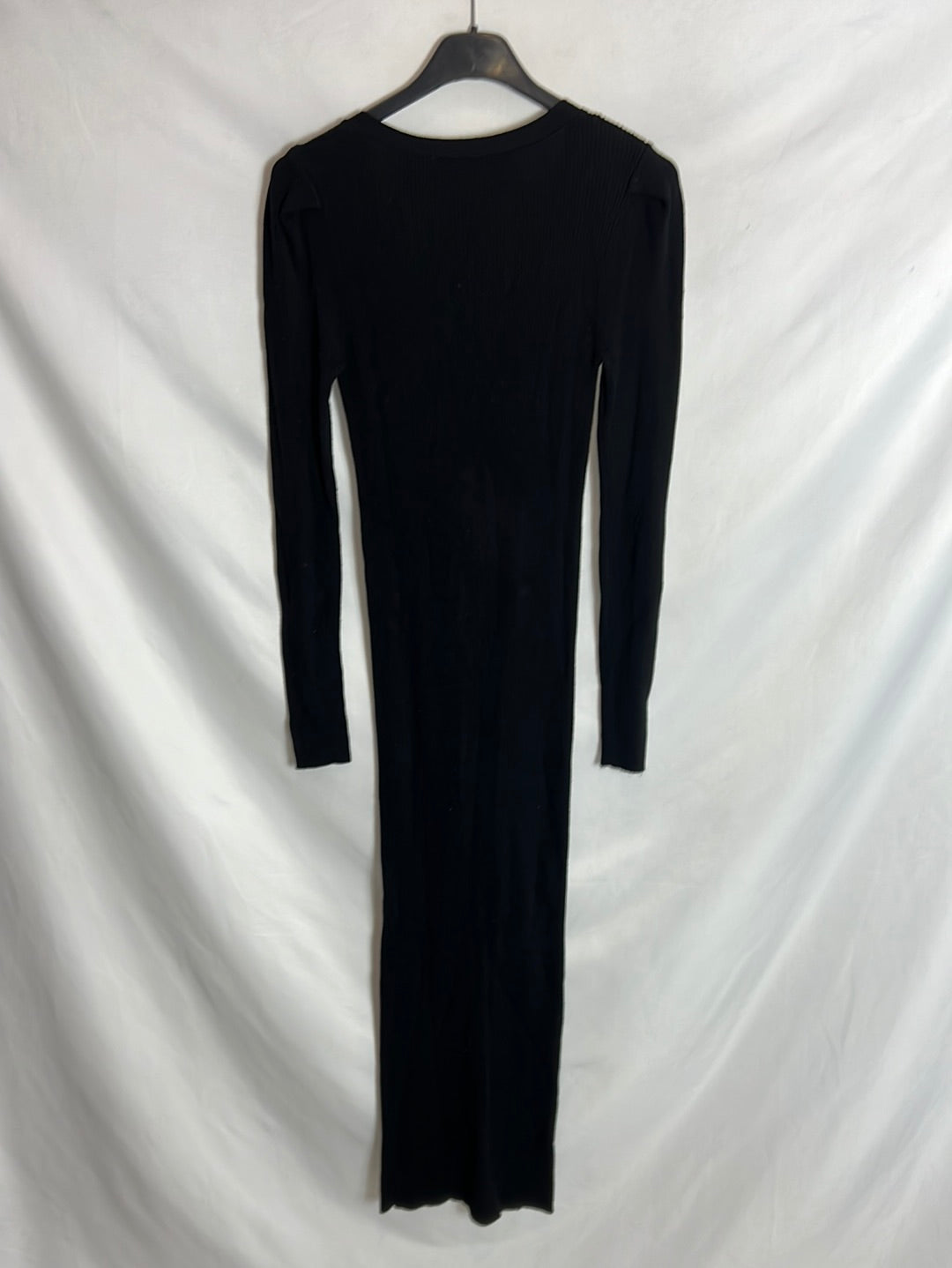 ZARA. Vestido midi canale abotonado. T m