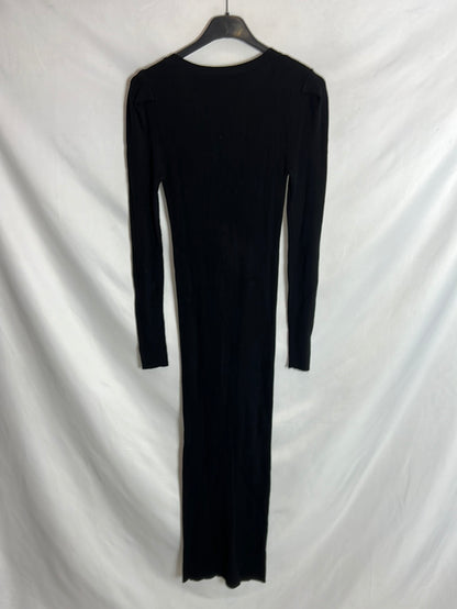 ZARA. Vestido midi canale abotonado. T m