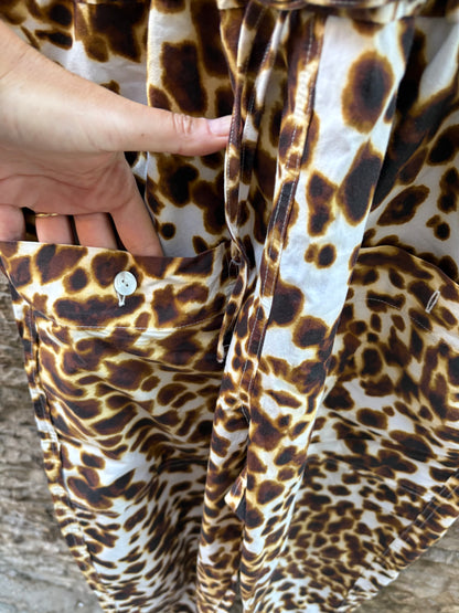 SOPHIE &amp; LUCIE. Long animal print jumpsuit. T 36