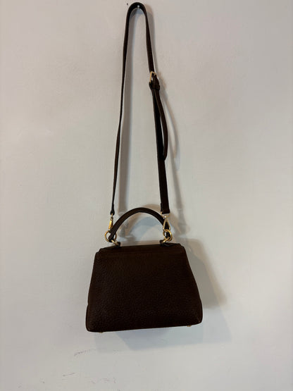 BALLANTYNE. Bolso doble asa marrón piel