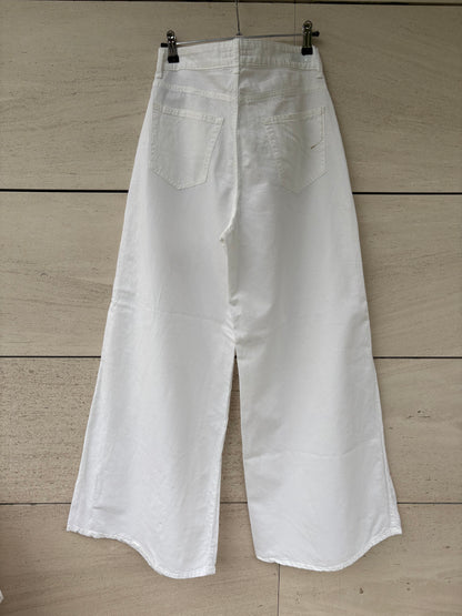 PS DONTFORGETME. Denim ligero pata ancha blanco