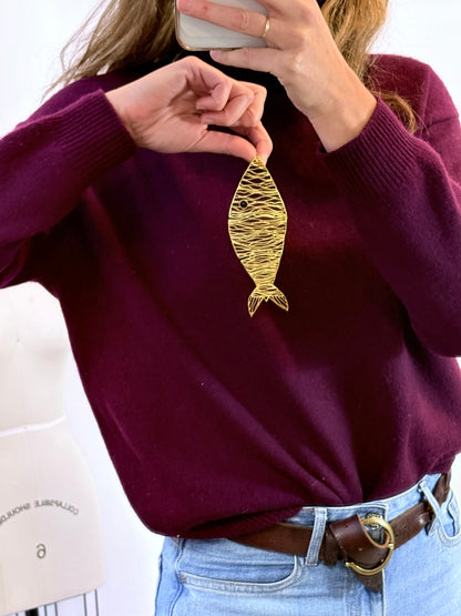 OTRAS. Colgante pez dorado