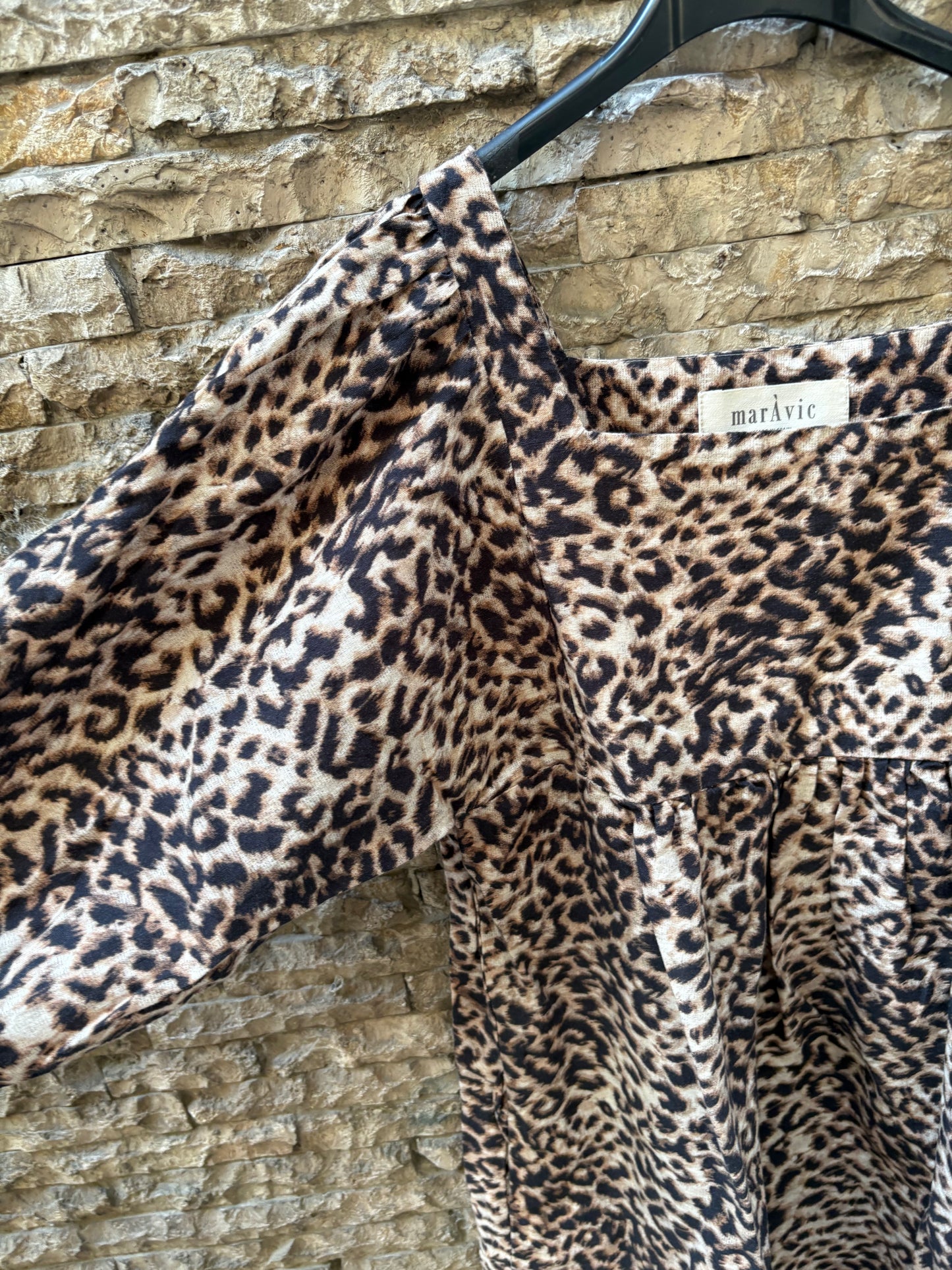 MARÁVIC. Vestido midi animal print T.xs