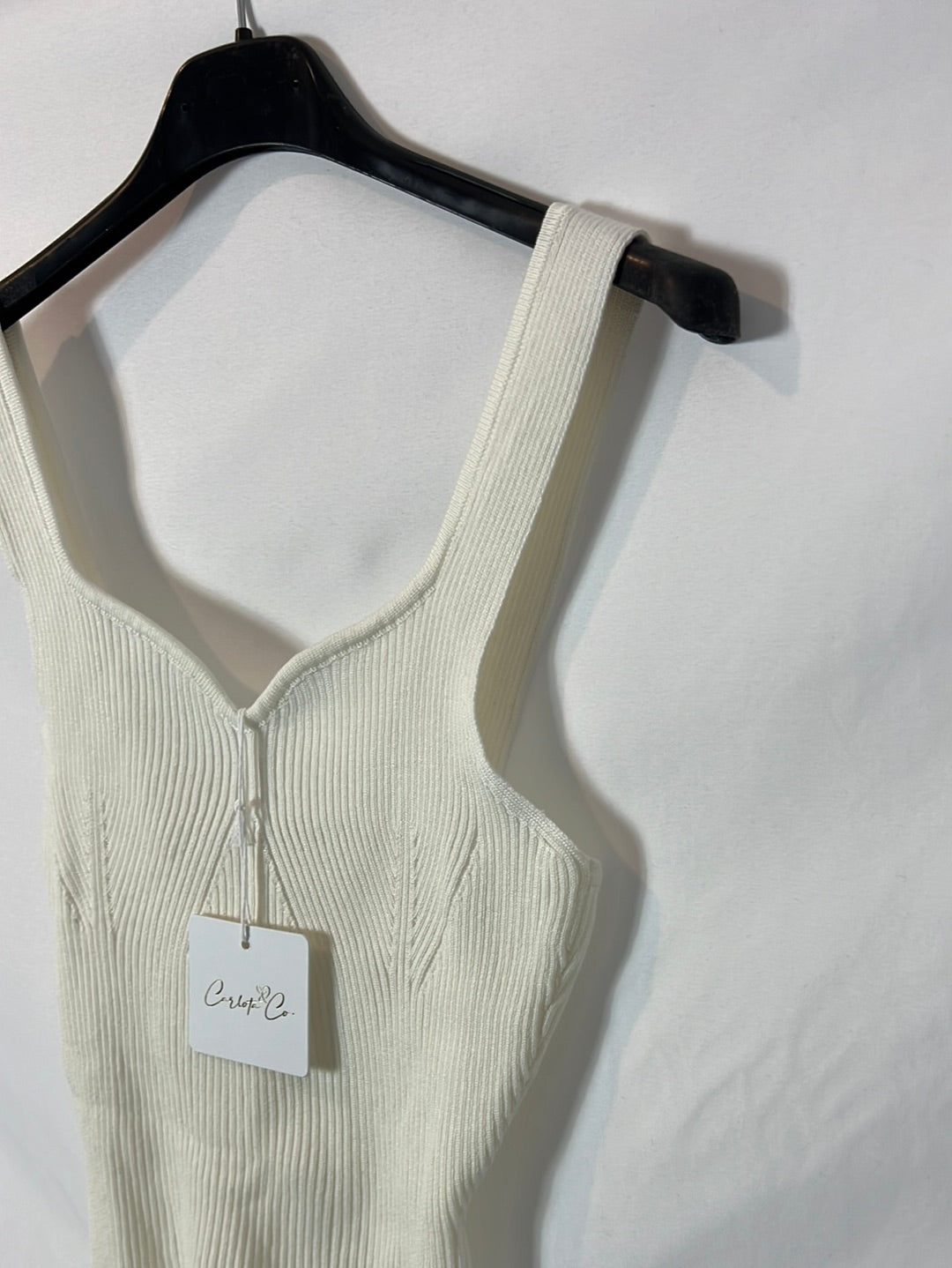 CARLOTA&amp;CO. Ribbed bank top Your(s)