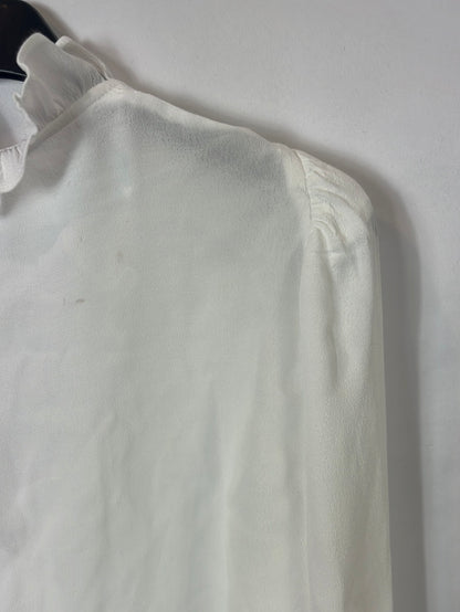 BA&amp;SH. White ruffle Ts blouse