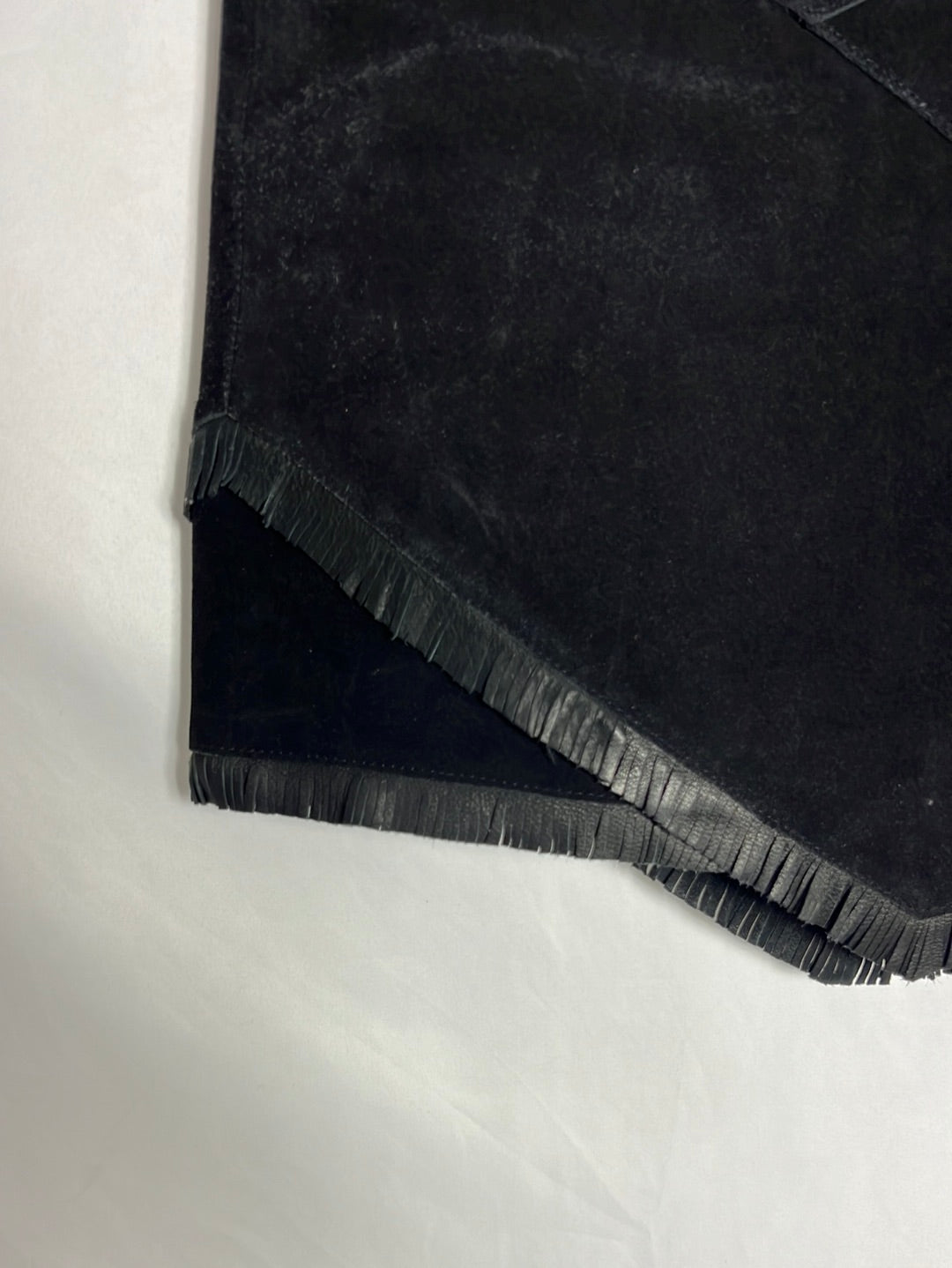 MAJE. Falda corta piel doble textura. T 38 (TARA)