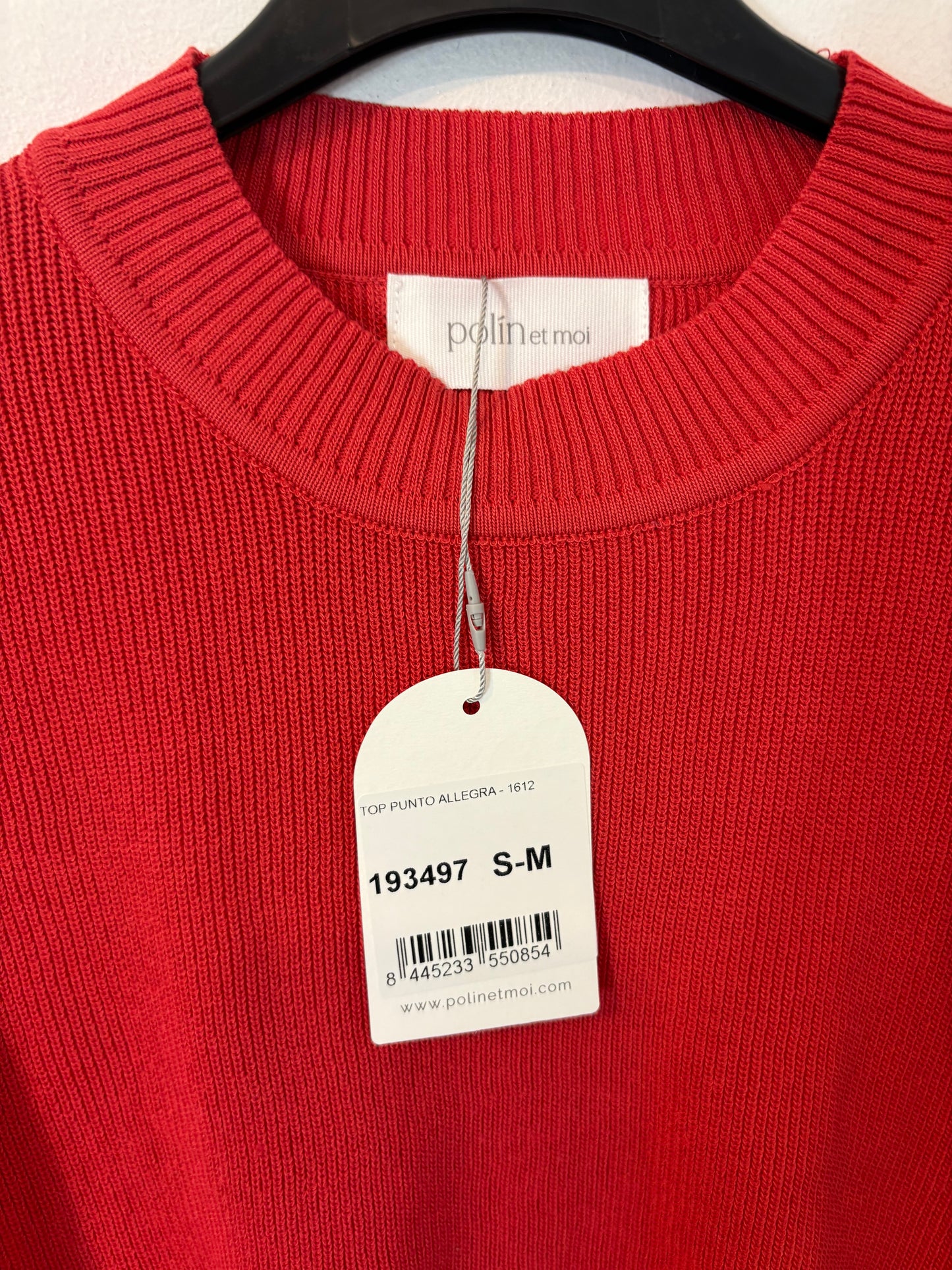 POLÍN ET MOI. Top punto rojo