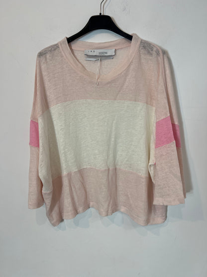 IRO. Camiseta rayas lino  T.xs
