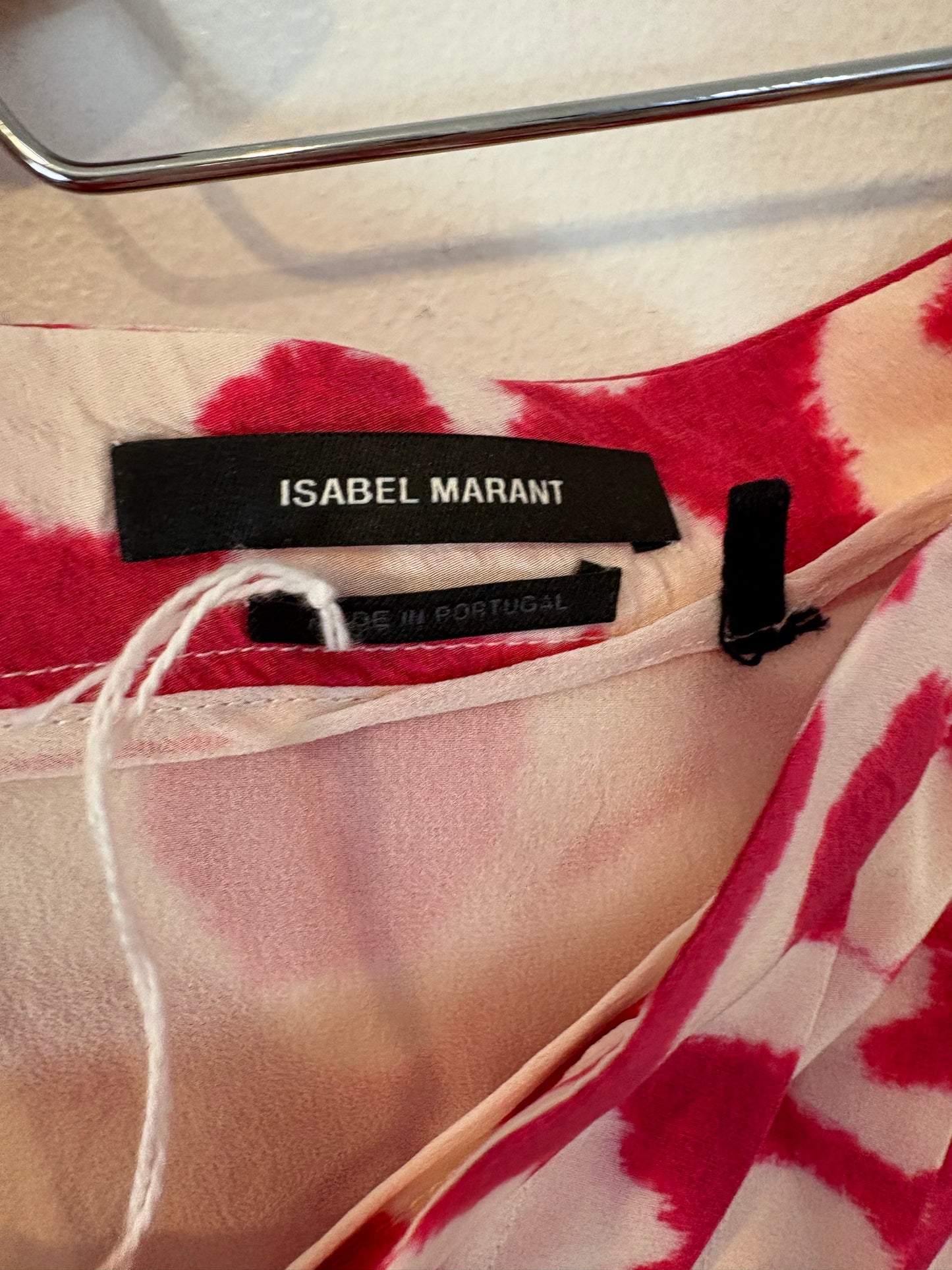 ISABEL MARANT. Falda midi seda estampada