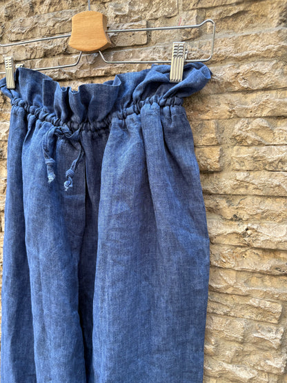 PHISIQUE DU ROLE. Pantalón denim lino. T S
