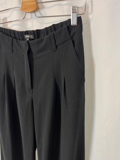 ELOGY. Flowy black wide-leg trousers T.xs