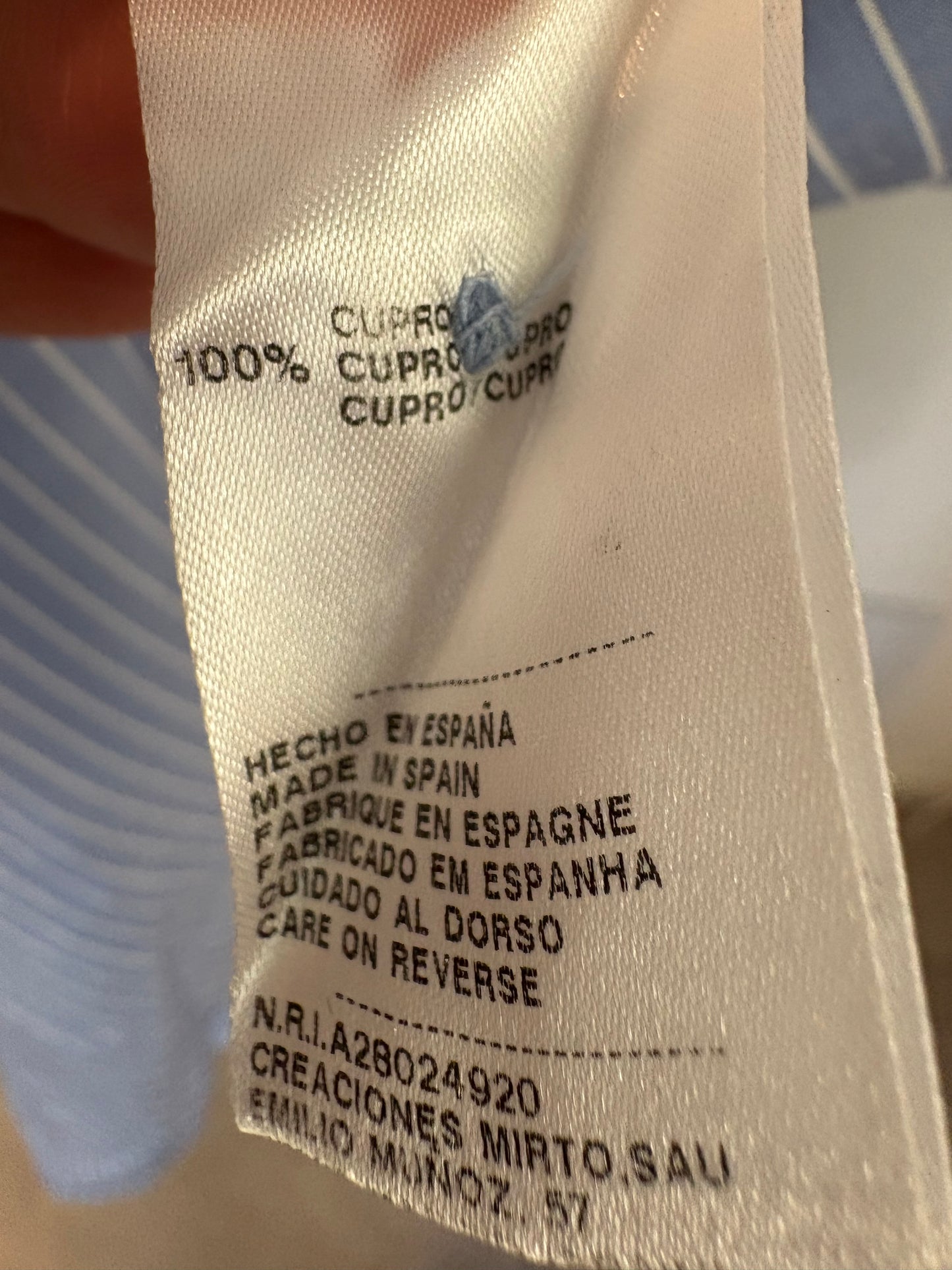 MIRTO. Striped midi shirt dress. Size 36