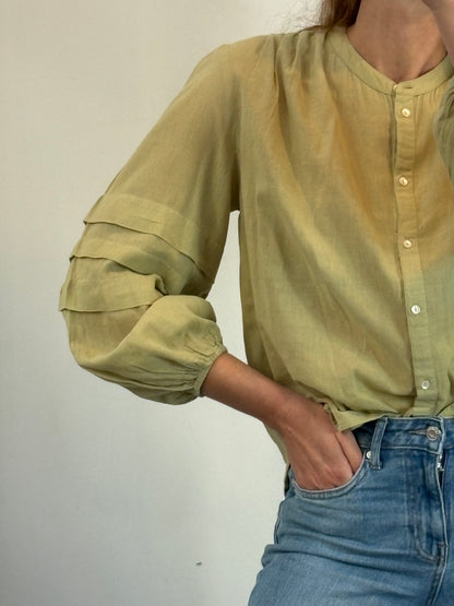 RENATTA&GO. Blusa verde tablas