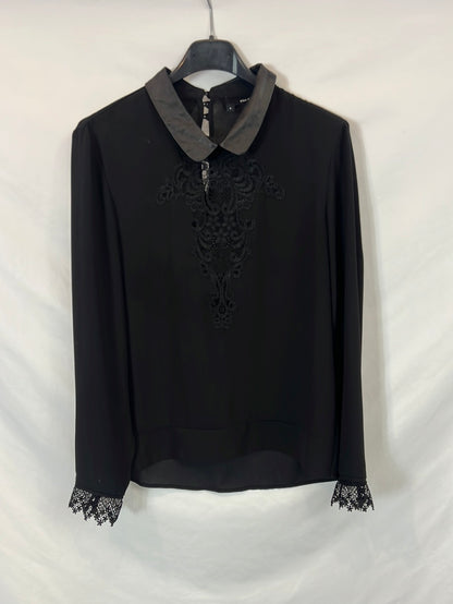 THE KOOPLES. Black lace blouse Ts