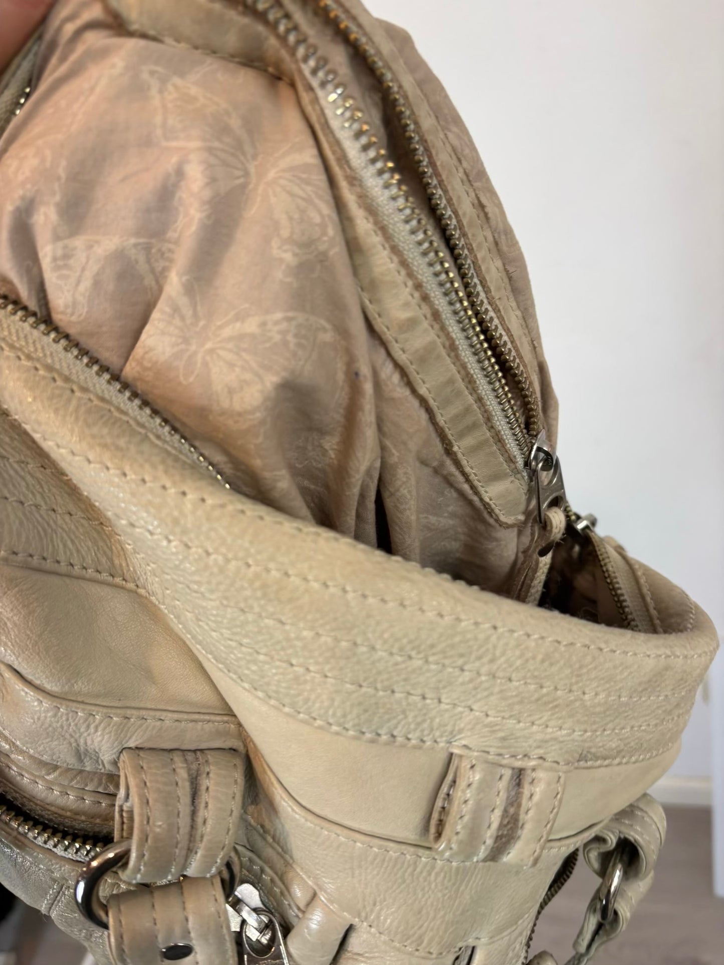 ZADIG & VOLTAIRE. Bolso mediano piel doble asa