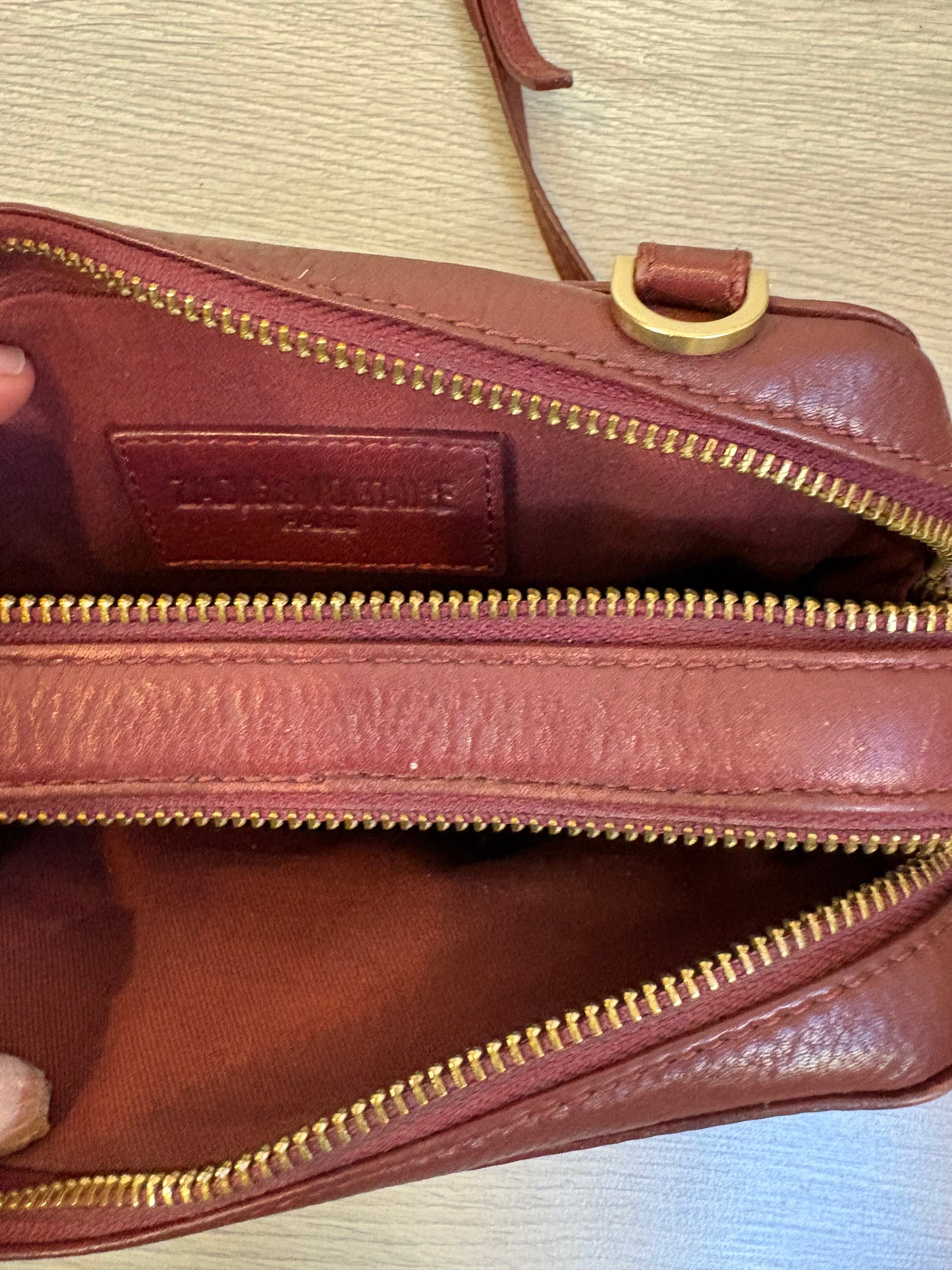 ZADIG&VOLTAIRE. Bolso burdeos piel