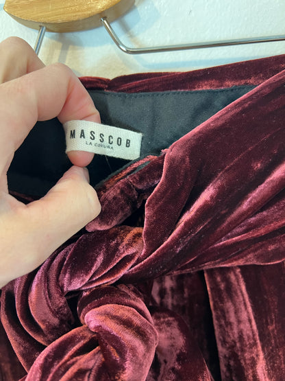 MASSCOB. Pantalones terciopelo altos