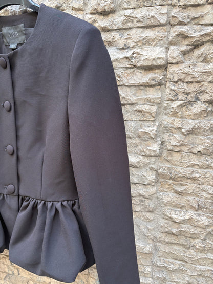 ZARA. Coral beaded jacket. TS