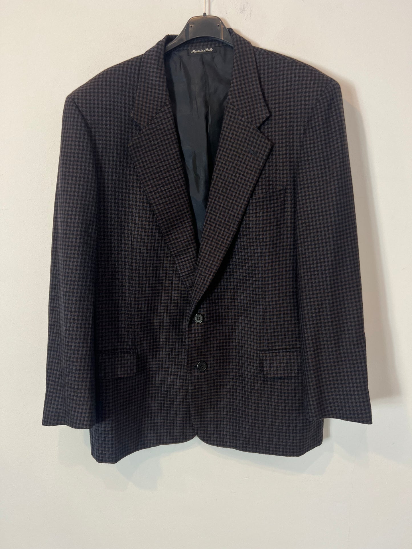 PAZ ZILERI. Checked wool jacket. Size 52