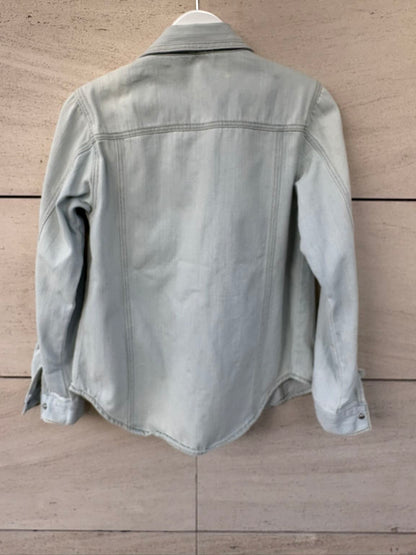 COOSY. Camisa denim azul claro