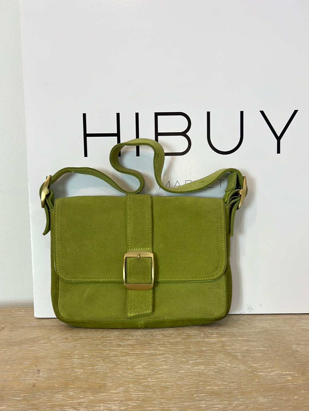 OTRAS. Bolso mini verde asa corta