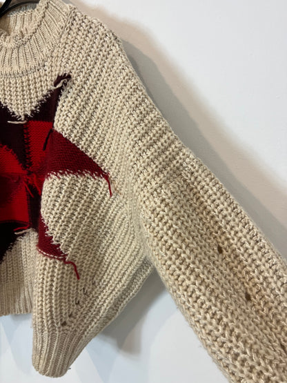 ISABEL MARANT. Jersey beige lana estrella. T 38