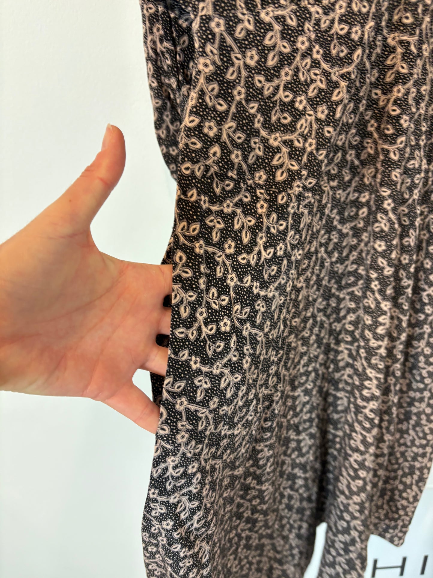 ZARA. Black stretch knit top. TL