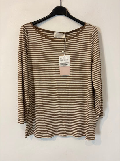 IBLUES. Top rayas beige