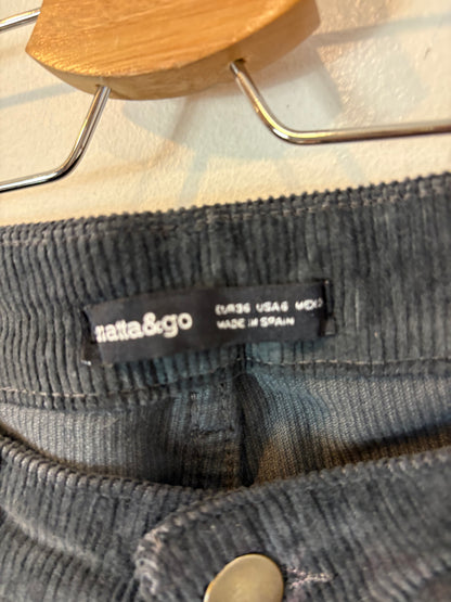 RENATTA&GO. Pantalón azul pana