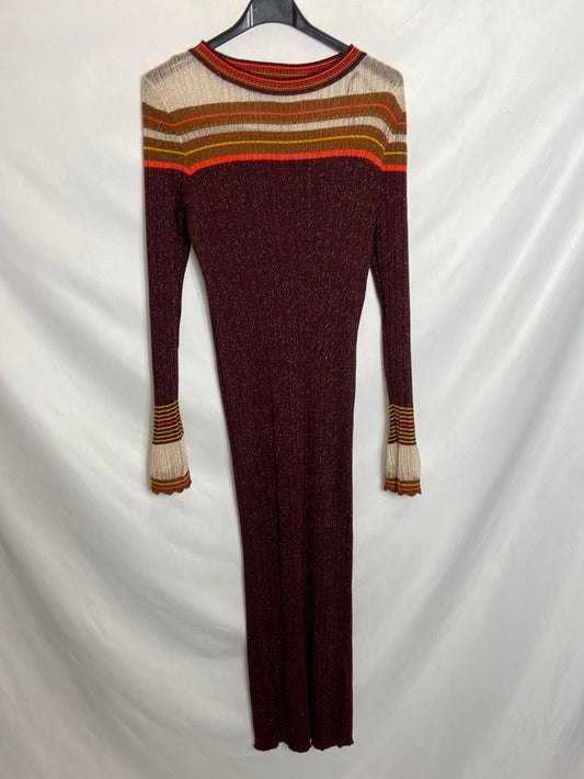 ZARA. Garnet ribbed dress TS