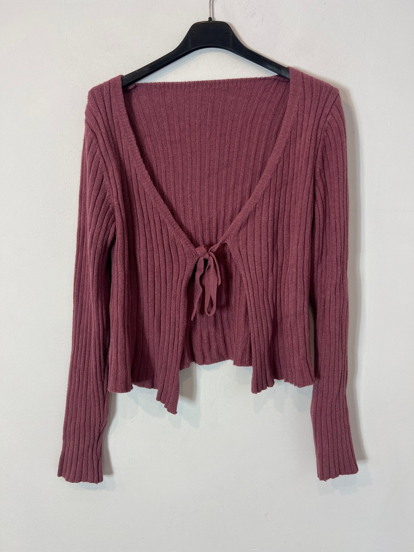 OTRAS. Chaqueta canalé malva. T S/M