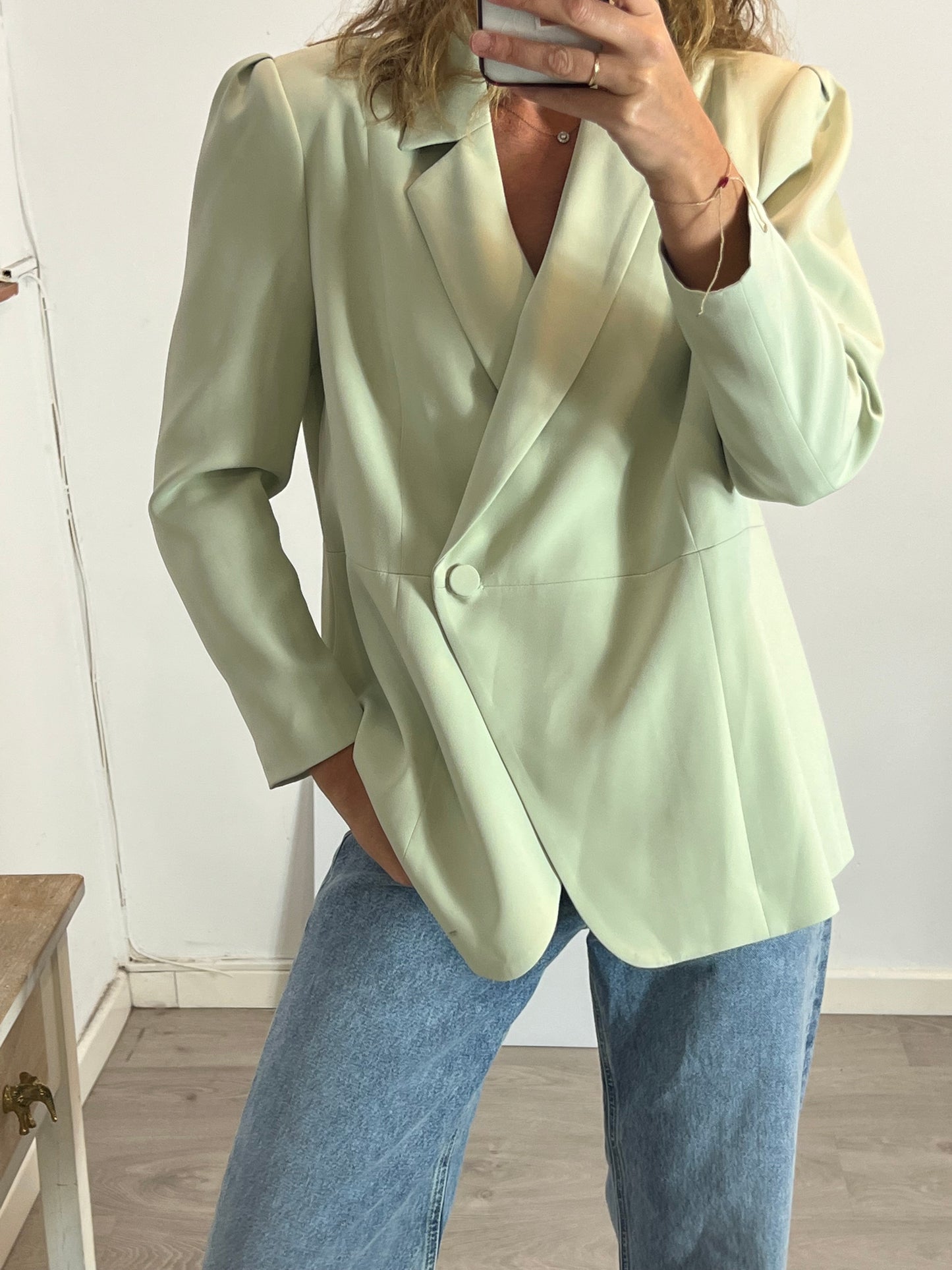 BIMANI. Blazer verde smoking T.xxl