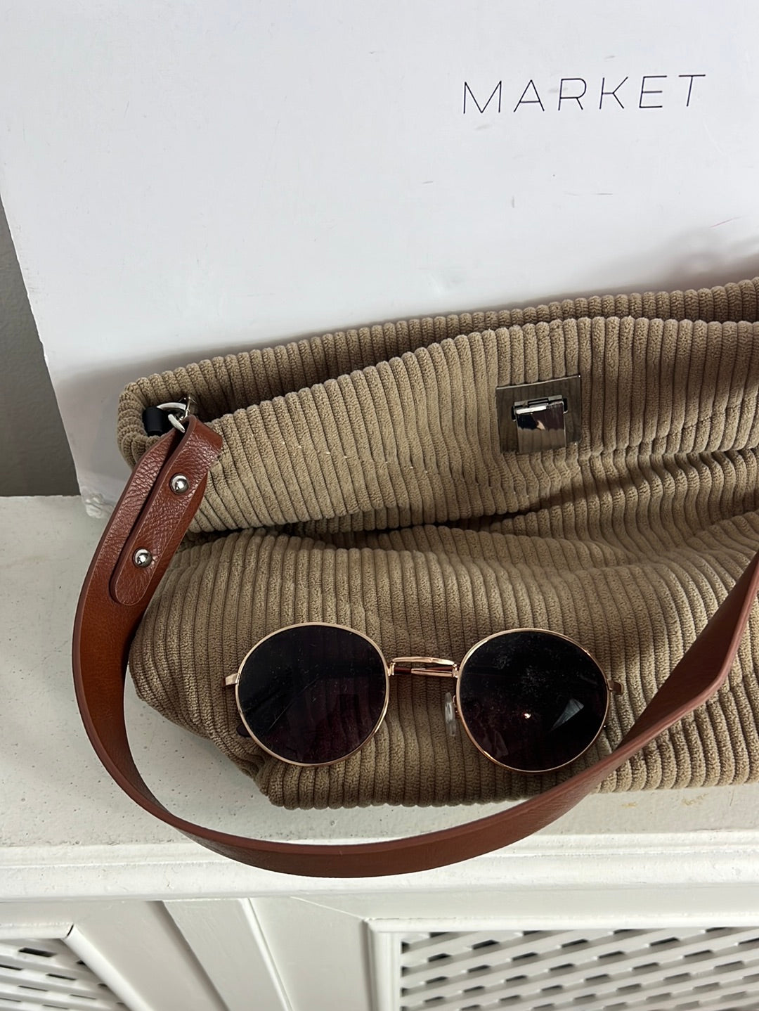 PARFOIS. Bolso pana beige