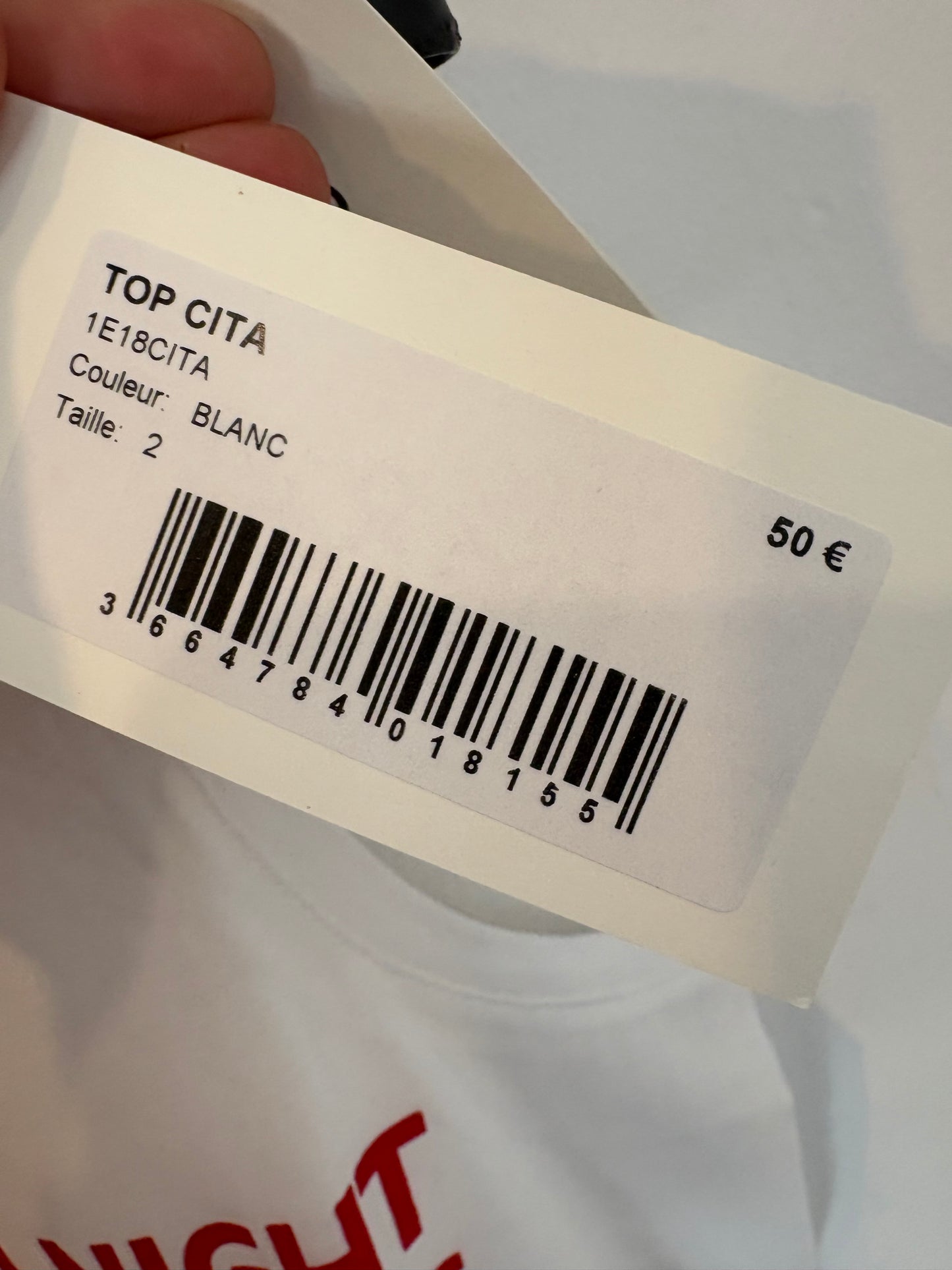 BA&SH. Camiseta blanca I CAN DANCE