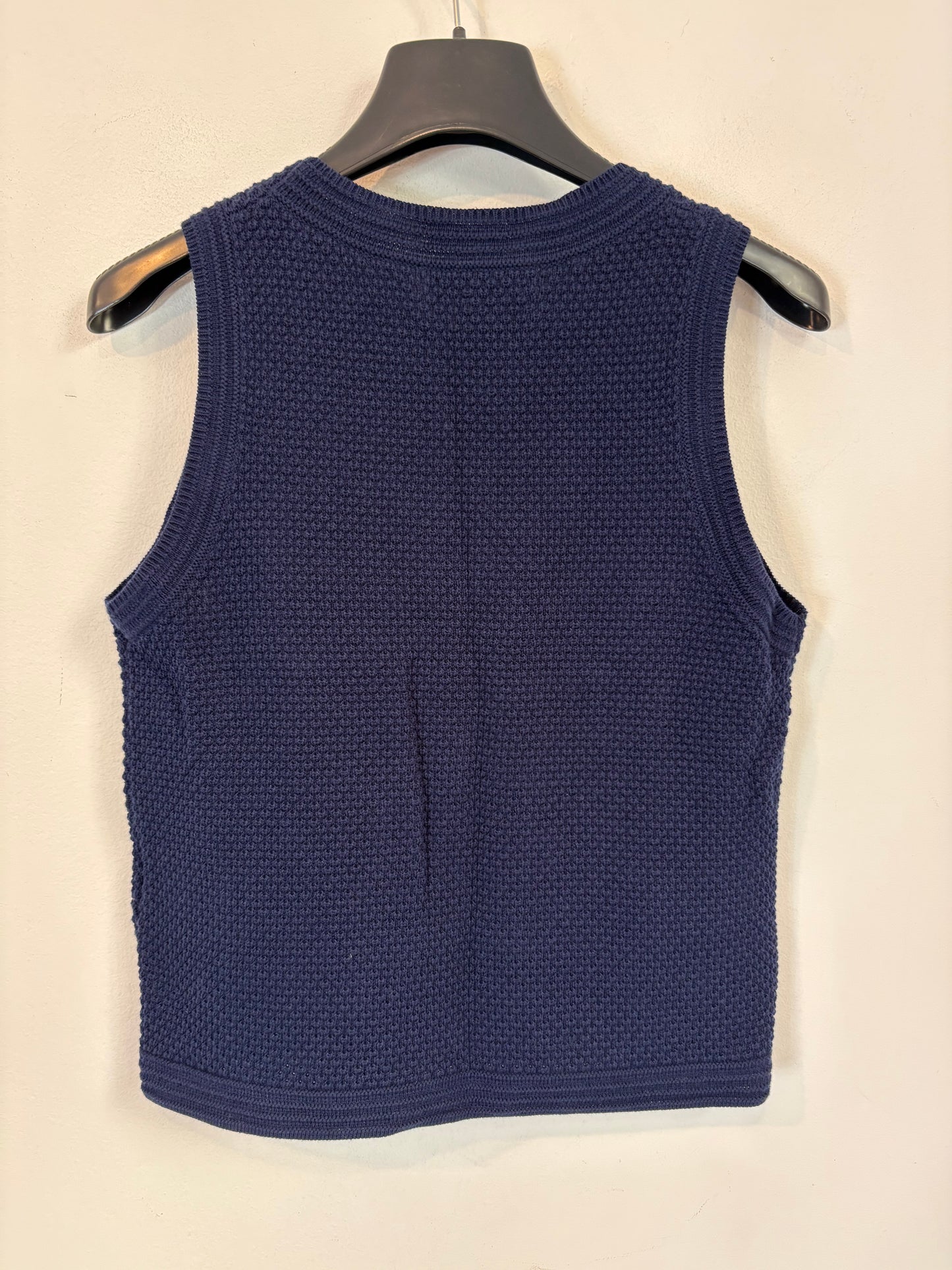 COMPTOIR DES COTONNIERS. Top algodón azul marino. T S