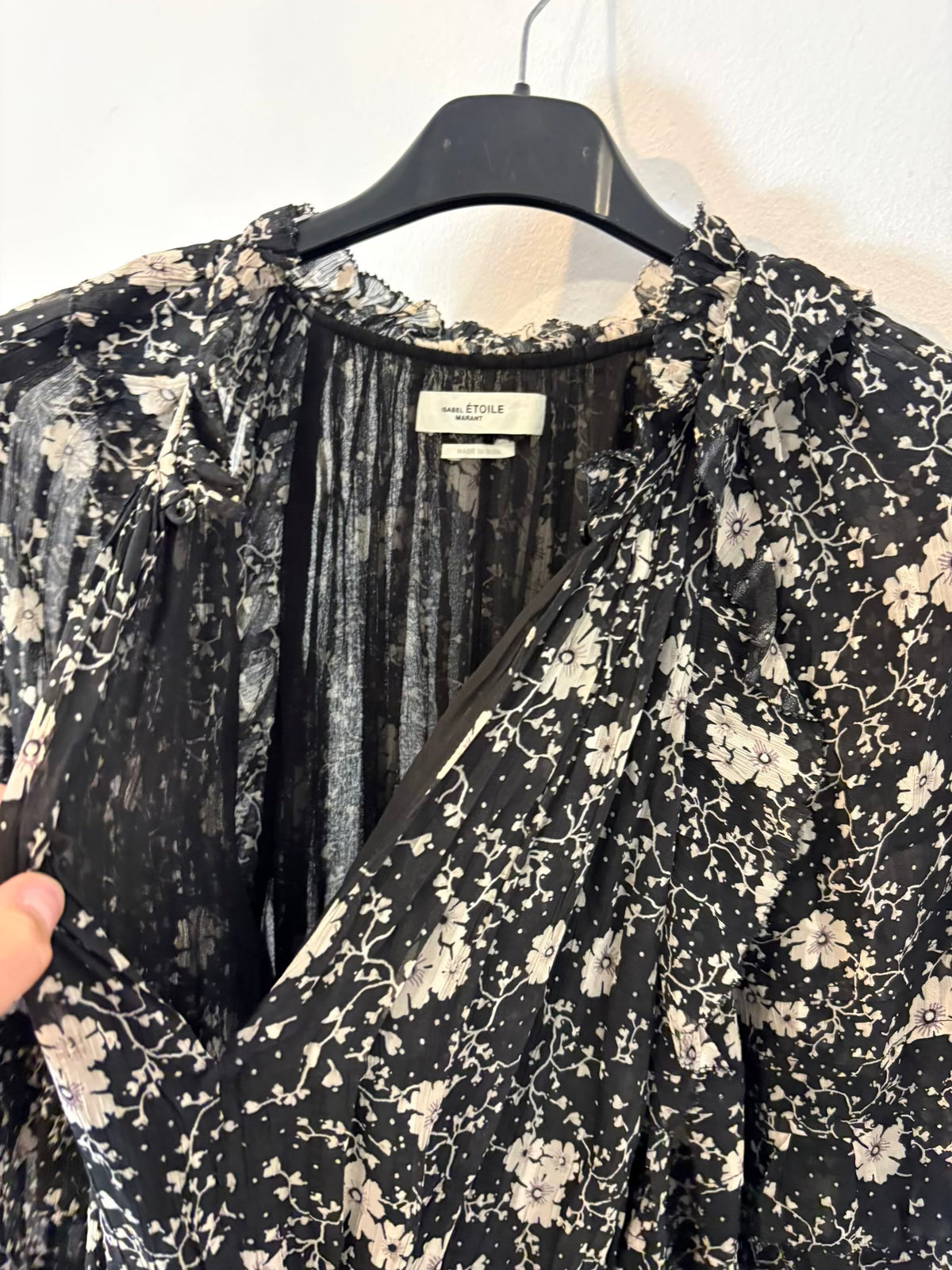 ISABEL MARANT ÉTOILE. Vestido negro flores