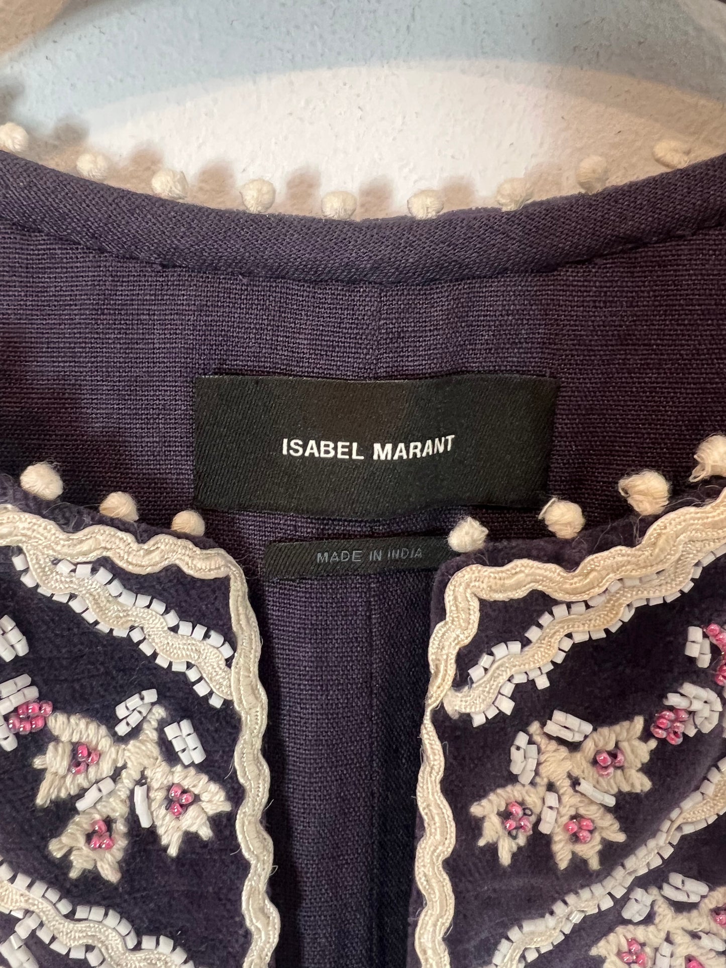 ISABEL MARANT. Top terciopelo bordado  Tu(s/m)